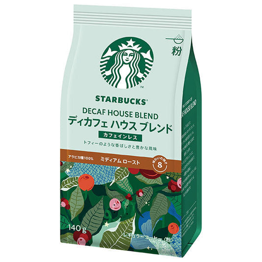 Nestle Japan Starbucks Decaf Coffee House Blend (Ground) 140g x 6 bags [Ships from Japan] 