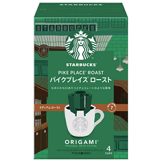 Nestlé Japan Starbucks Origami Personal Drip Coffee, Pike Place Roast (9g x 4 bags) x 6 boxes [Ships from Japan] 