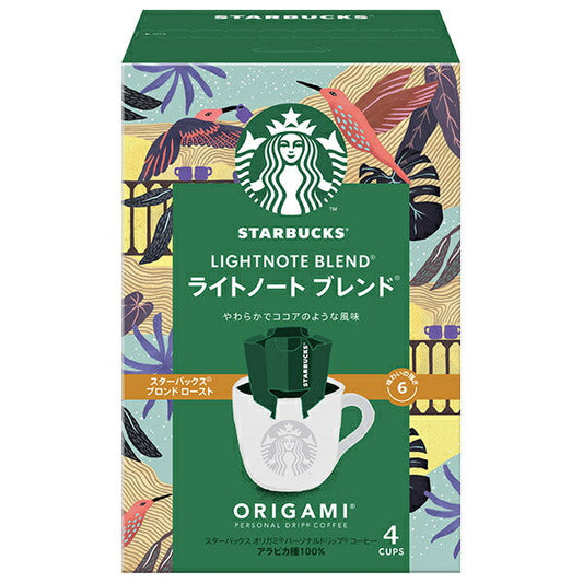 Nestlé Japan Starbucks Origami Personal Drip Coffee, Light Note Blend (9g x 4 bags) x 6 boxes [Ships from Japan] 