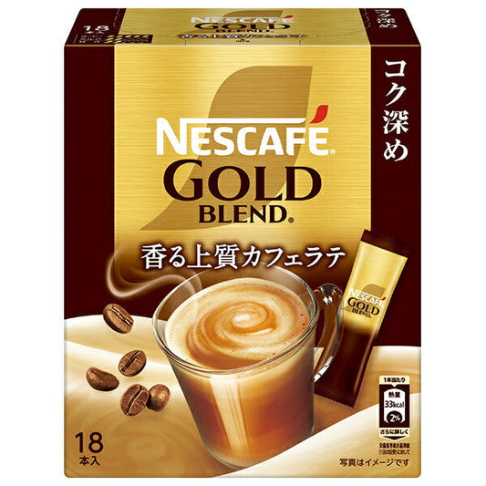 Nestle Japan Nescafé Gold Blend Rich Flavored Stick Coffee (7g x 18 packs) x 12 boxes [Ships from Japan] 