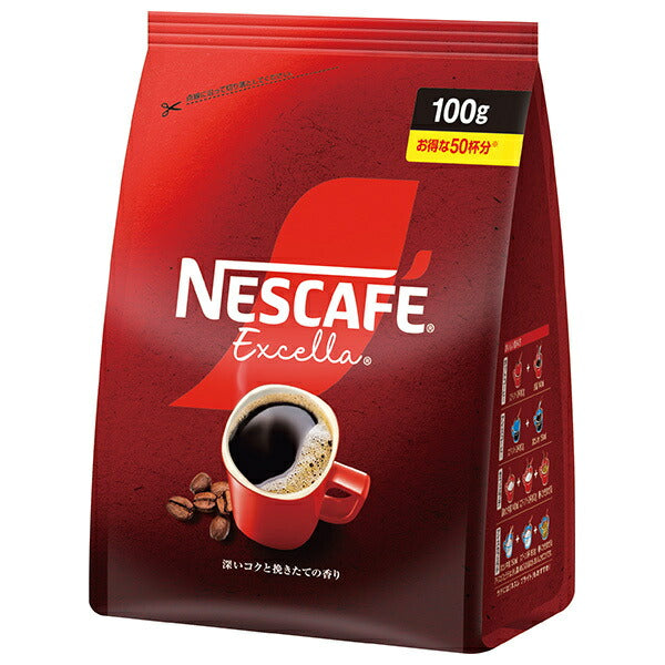 Nestlé Japan Nescafe Excela Refill Bag 100g x 12 bags [Shipped in Japan]