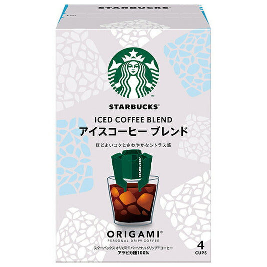 Nestlé Japan Starbucks Origami Personal Drip Coffee Iced Coffee Blend (8.5g x 4 bags) x 6 boxes [Shipped in Japan]