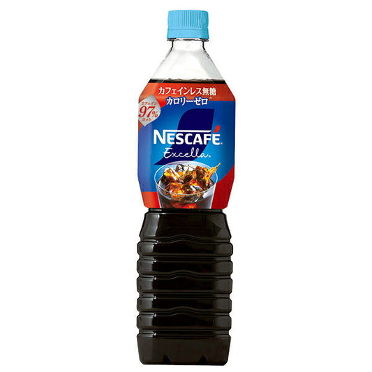 Nestlé Japan Nescafe Excela Bottle Coffee Decaffeinated and Unsweetened 900ml PET bottles x 12 pieces [Shipped in Japan]