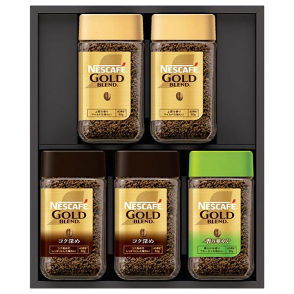 Nestlé Japan Nescafe Premium Regular Soluble Coffee Gift Set (N55-A) x 1 piece [Shipped in Japan]