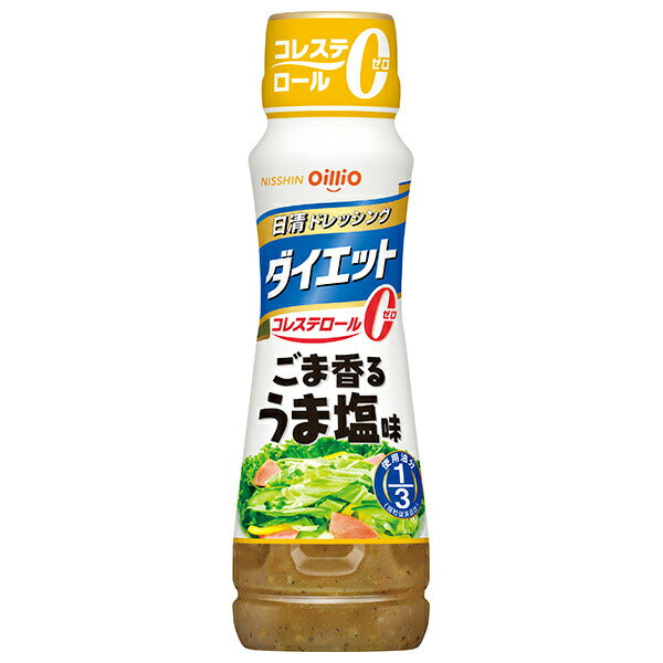 Nissin Oillio Diet Dressing, Sesame Fragrance, Salty Flavor, 185ml PET Bottle x 12 [Ships from Japan] 