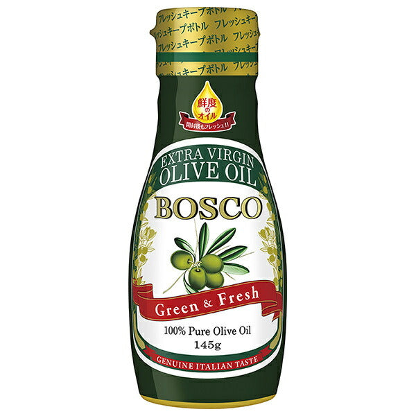 Nissin Oillio BOSCO Extra Virgin Olive Oil, 145g x 12 bottles [Ships from Japan] 