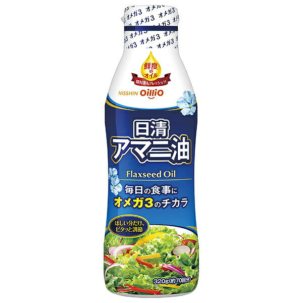 Nisshin Oillio Nisshin Linseed Oil 320g x 8 bottles [Ships from Japan] 