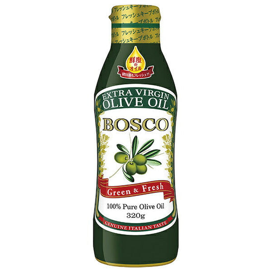 Nissin Oilio BOSCO Extra Virgin Olive Oil 320g x 8 bottles [Shipped in Japan]