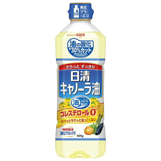 Nissin Oilio Nissin Canola Oil 600g plastic bottles x 10 bottles [shipped in Japan]