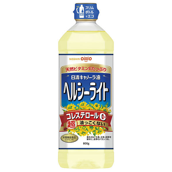 Nissin Oilio Nissin Canola Oil Healthy Light 800gPET x 8 pieces [Shipped in Japan]