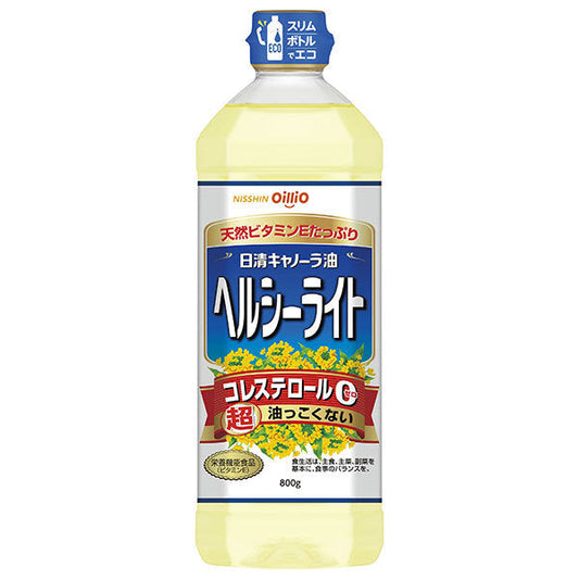 Nissin Oilio Nissin Canola Oil Healthy Light 800gPET x 8 pieces [Shipped in Japan]