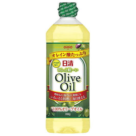 Nissin Oilio Nissin Smooth and Light Olive Oil 800g plastic bottles x 8 bottles [shipped in Japan]