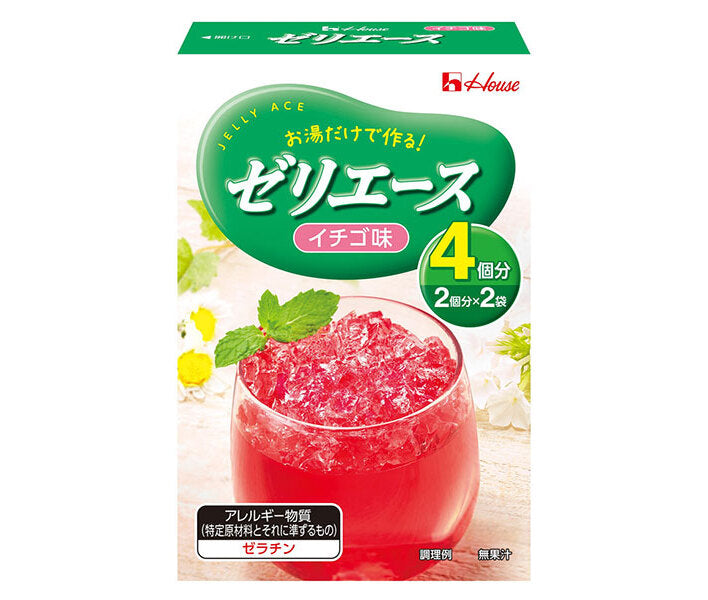 House Foods Jelly Ace Strawberry Flavor 92g x 10 boxes [Ships from Japan] 