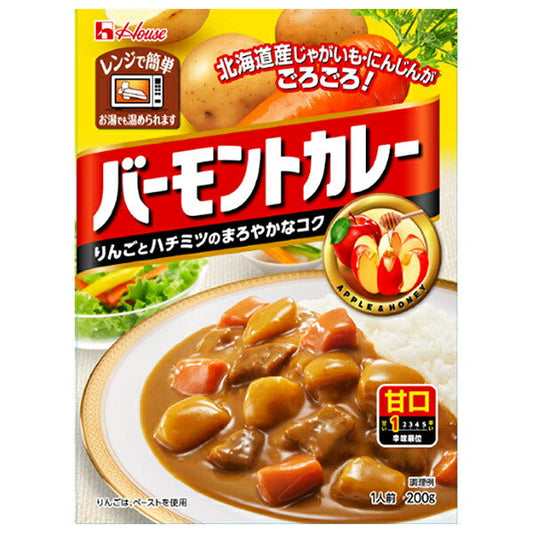 House Foods Vermont Curry, Mild, 200g x 30 packs [Ships from Japan] 