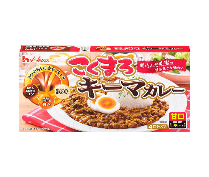 House Foods Kokumaro Keema Curry, Mild, 148g x 10 packs [Ships from Japan] 