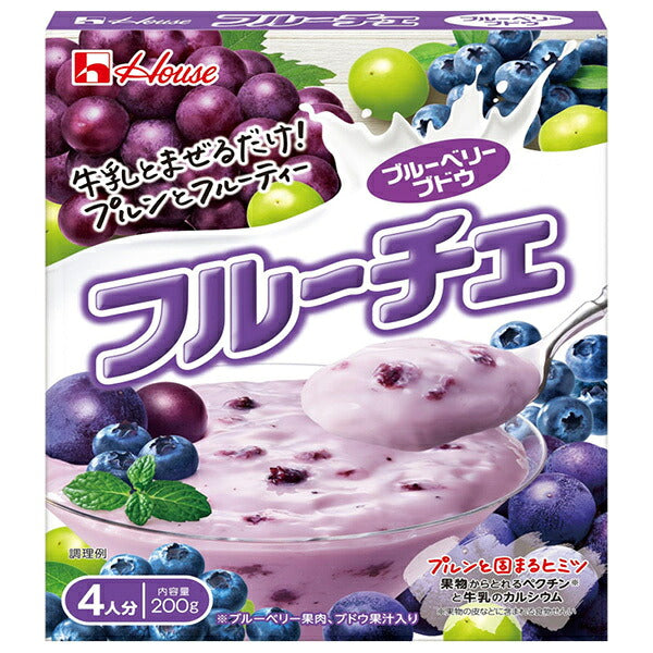 House Foods Fruche Blueberry Grape 200g x 30 pieces [shipped in Japan]