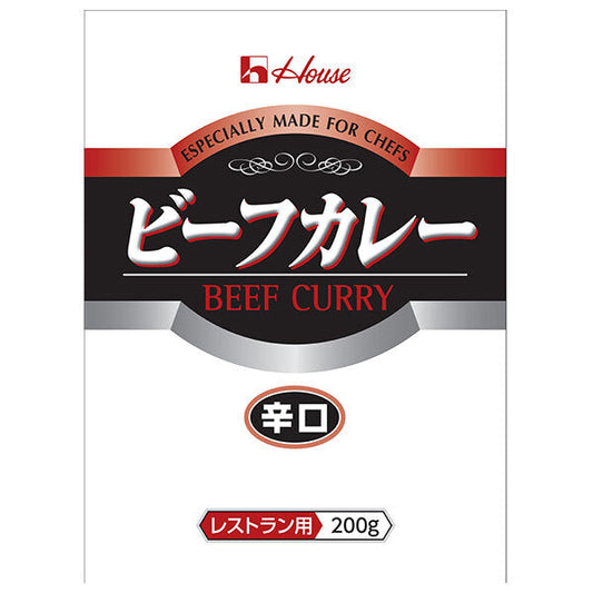 House Foods Beef Curry, Hot (Restaurant Grade), 200g x 30 bags [Ships from Japan] 