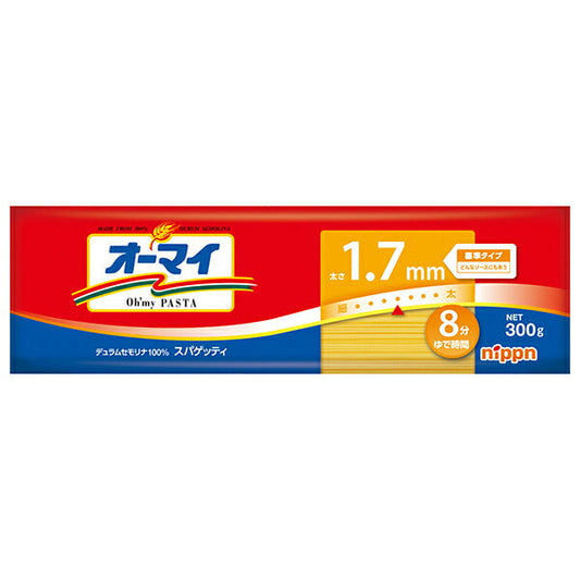 ニップン オーマイ スパゲッティ 1.7mm 300g×40袋入【日本出荷】