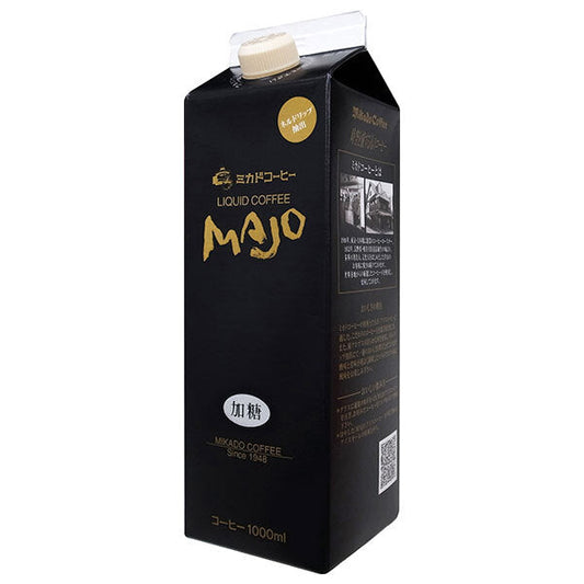 ミカド珈琲 リキッドコーヒー 加糖 1L紙パック×6本入【日本出荷】
