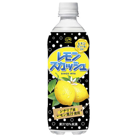 Fujiya Lemon Squash 500ml plastic bottle x 24 pieces [shipped in Japan]