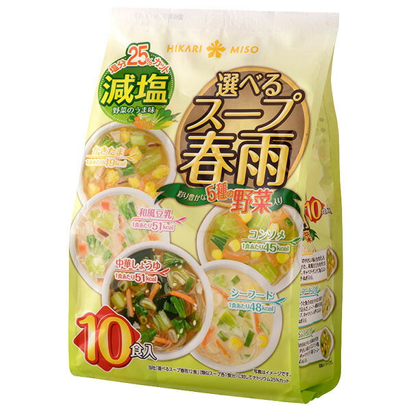 Hikari Miso Choice of Soup Vermicelli Low Salt 10 servings x 8 bags [Shipped in Japan]