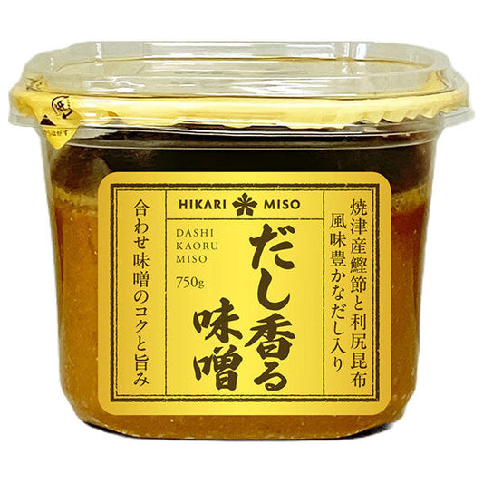 ひかり味噌 だし香る味噌 750g×6個入【日本出荷】