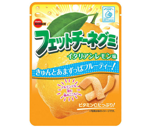 Bourbon Fettuccine Gummy Italian Lemon Flavor 50g x 10 bags [Shipped in Japan]