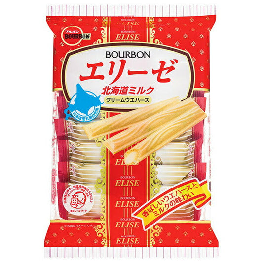 ブルボン エリーゼ 北海道ミルク 16本×12袋入【日本出荷】