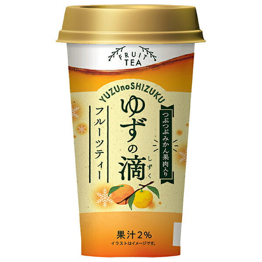Chlorella Foods Yuzu no Shizuku Fruit Tea, 180g x 12 bottles [Ships from Japan] 