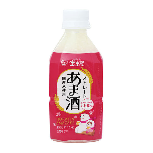 Houraiya Straight Amazake, 350ml PET Bottle x 10 [Ships from Japan] 