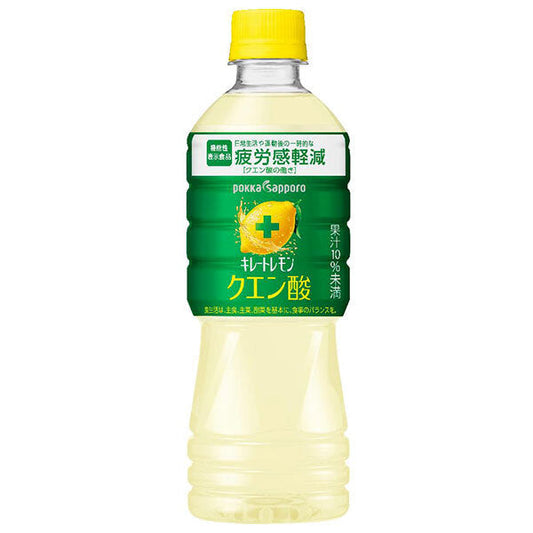 ポッカサッポロ キレートレモン クエン酸 【機能性表示食品】 525mlペットボトル×24本入【日本出荷】