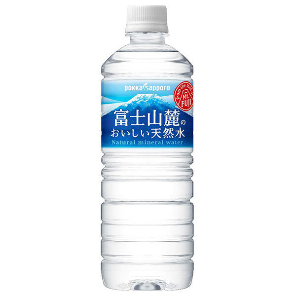 ポッカサッポロ 富士山麓のおいしい天然水 590mlペットボトル×24本入【日本出荷】