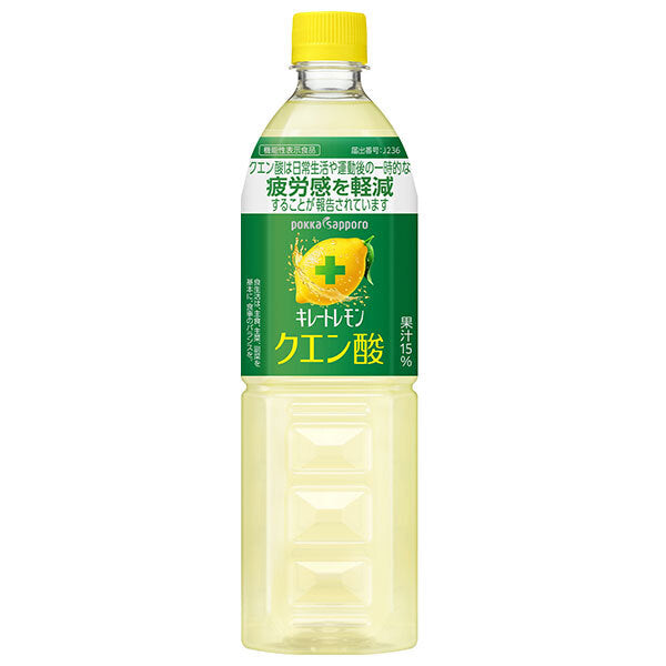 ポッカサッポロ キレートレモン クエン酸 機能性表示食品 900mlペットボトル×12本入【日本出荷】