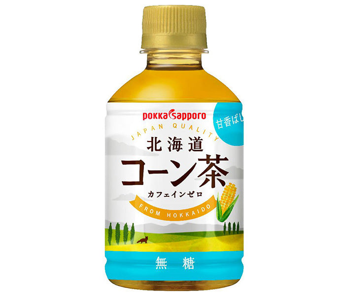 Pokka Sapporo Hokkaido Corn Tea HOT&COLD 275ml PET bottles x 24 pieces [Shipped in Japan]