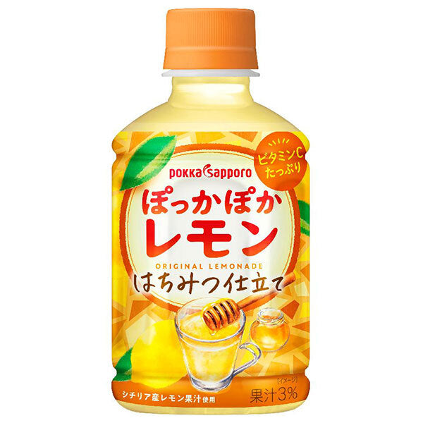 ポッカサッポロ ぽっかぽかレモン HOT用 275mlペットボトル×24本入【日本出荷】
