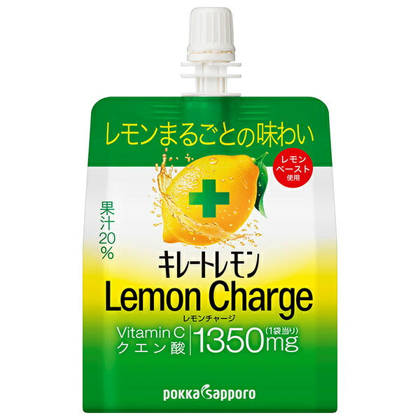 Pokka Sapporo Chelate Lemon Lemon Charge Jelly 165g pouch x 30 pieces [Shipped in Japan]