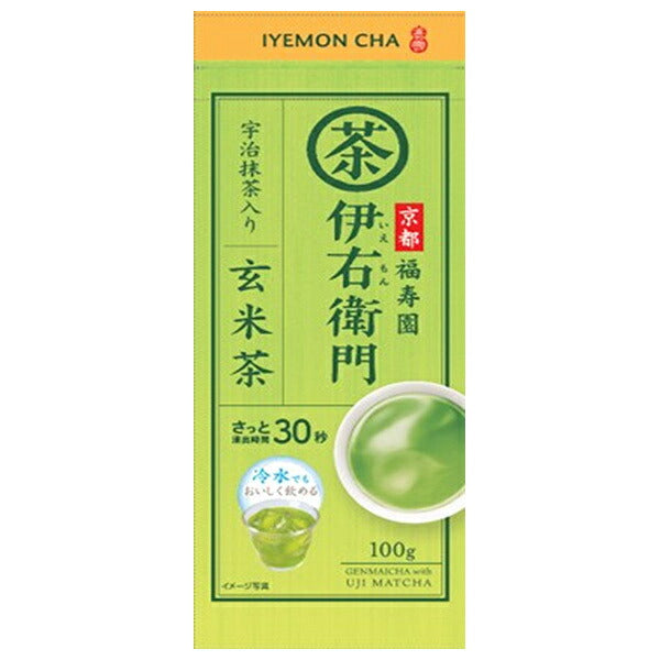 Uji no Tsuyu Seicha Iemon Matcha-Infused Genmaicha 100g x 12 Bags [Ships from Japan]