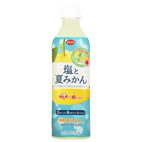 Ehime Beverage Salt and Summer Orange 490ml PET bottles x 24 bottles [Shipped in Japan]