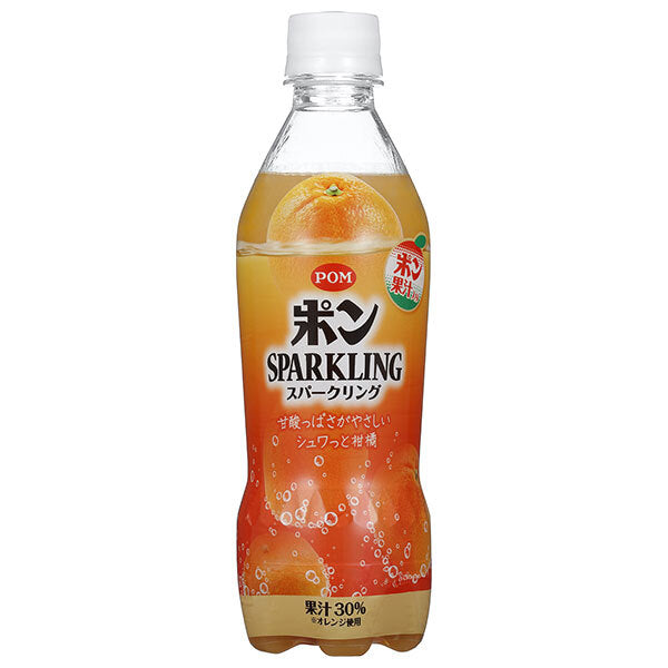 えひめ飲料 POM(ポン) スパークリング 410mlペットボトル×24本入【日本出荷】