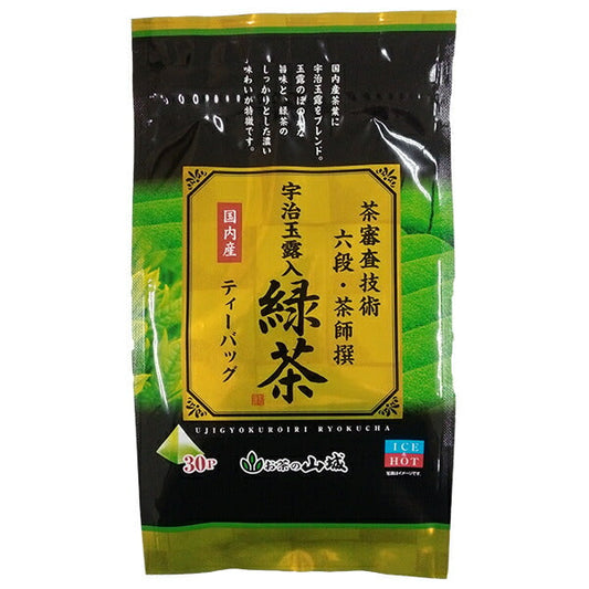 山城物産 茶師撰 宇治玉露入り緑茶 (4g×30p)×12袋入【日本出荷】