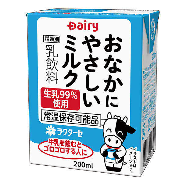 南日本酪農協同 デーリィ おなかにやさしいミルク 200ml紙パック×18本入【日本出荷】