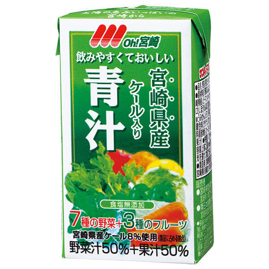 Southern Japan Dairy Cooperative Oh! Miyazaki Aojiru 125ml paper pack x 24 bottles [shipped in Japan]