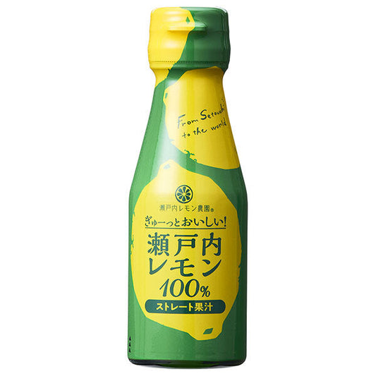 Yamato Foods Gyutto Oishii 100% Setouchi Lemon Juice, 100ml Bottle x 6 Bottles [Ships from Japan]
