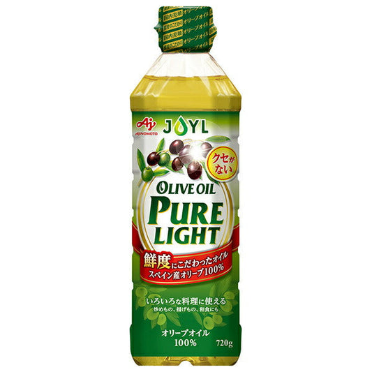 J-オイルミルズ AJINOMOTO オリーブオイル PURELIGHT 720g×8本入【日本出荷】