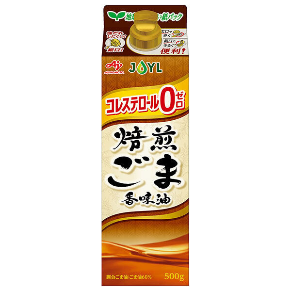 J-Oil Mills AJINOMOTO Roasted Sesame Flavored Oil 500g x 6 bottles [Shipped in Japan]