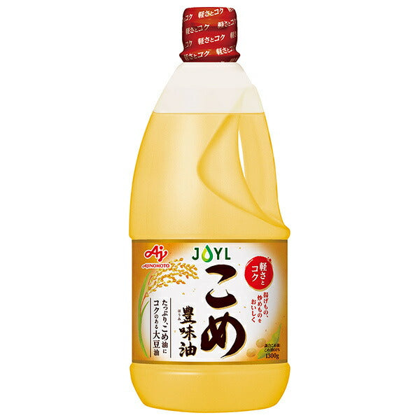 J-Oil Mills AJINOMOTO Rice Richness Oil, 1300g x 6 bottles [Ships from Japan] 