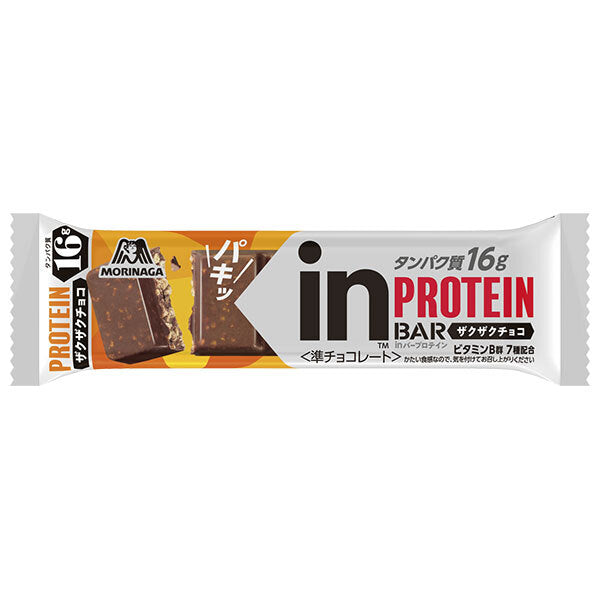 Morinaga & Co. in Bar Protein Crunchy Chocolate, 12 bars [Ships from Japan] 