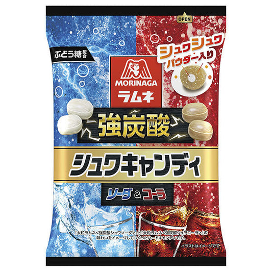 Morinaga & Co. Strong carbonated schwa candy 75g x 8 bags [shipped in Japan]