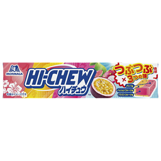Morinaga Hi-Chew Tsubu-Tubu Tropical Mix 12 pieces x 12 pieces [Shipped in Japan]