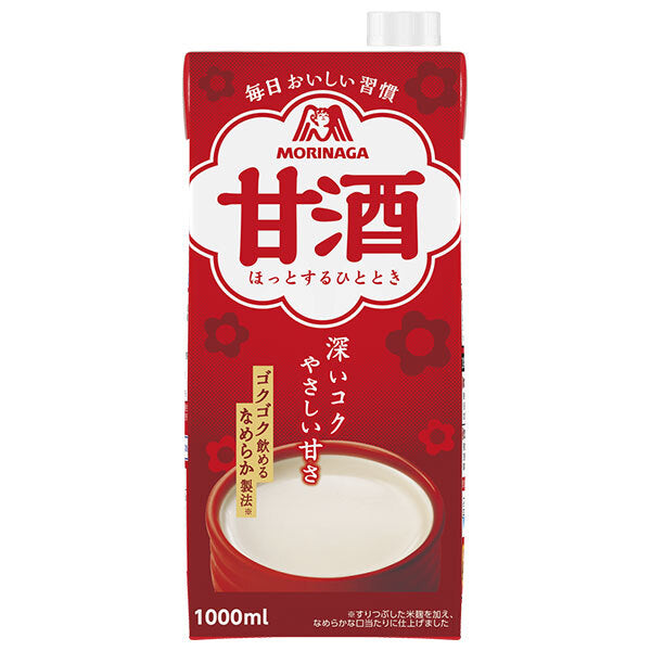 Morinaga & Co. Amazake 1000ml Paper Carton x 6 Bottles [Ships from Japan] 
